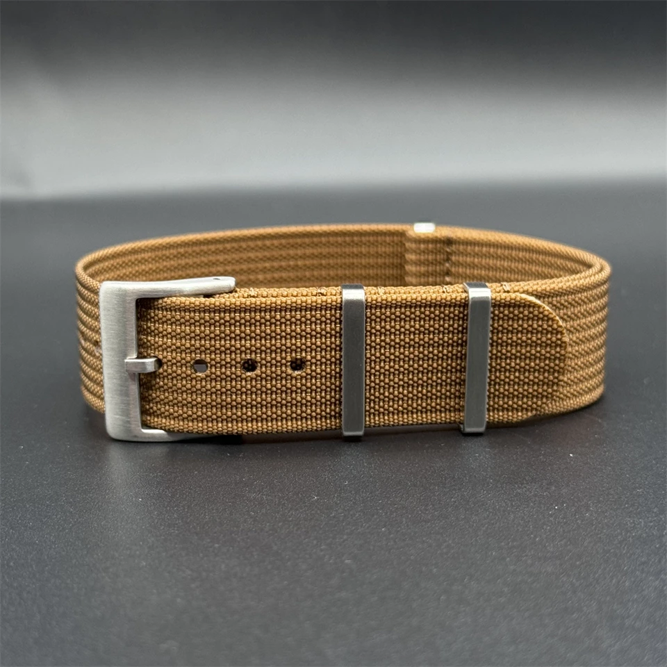Ребристый нейлоновый ремешок для часов 20 мм тканый мужской коричневый браслет тканевый ремешок для часов
Ребристый нейлоновый ремешок для часов 20 мм тканый мужской коричневый браслет тканевый ремешок для часов