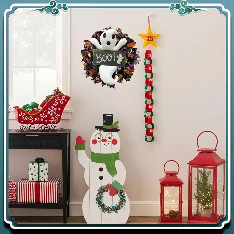 A67K-Halloween Boo Ghost Wreath For Front Door Halloweenparty Supplies Wall Window Hanging Decoration Home Decor
A67K-Halloween Boo Ghost Wreath For Front Door Halloweenparty Supplies Wall Window Hanging Decoration Home Decor