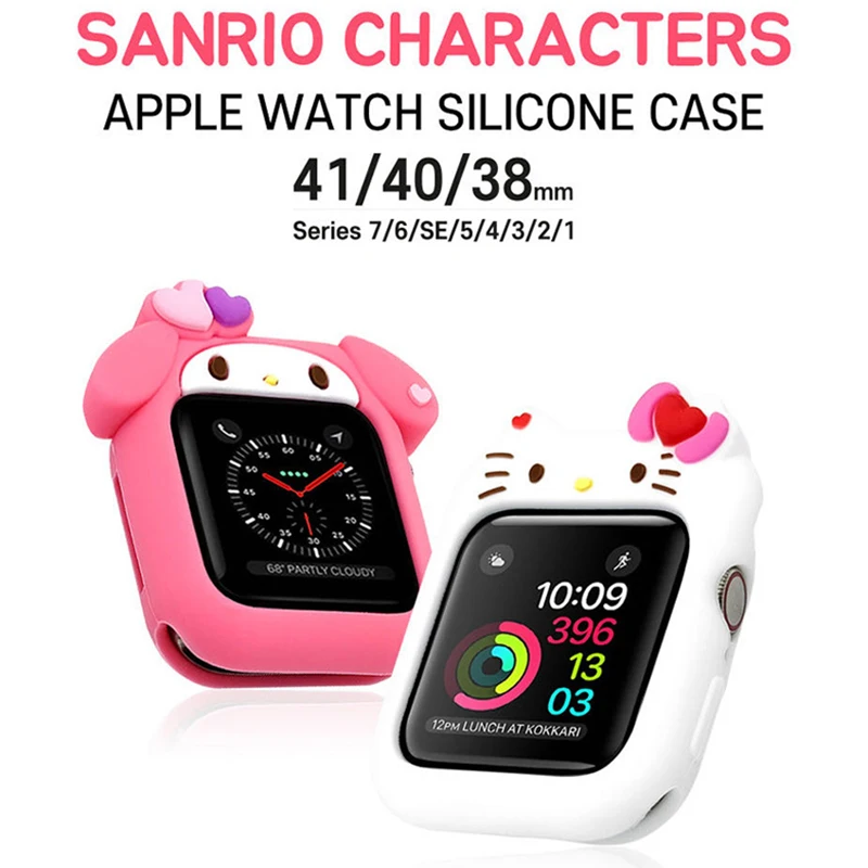 Sanrios Hellokitty Kuromi Silicone Cover for Apple Watch Series3 4 5 6 Se 7 38Mm 40Mm 41Mm Accessories Protector Case for Iwatch
Sanrios Hellokitty Kuromi Silicone Cover for Apple Watch Series3 4 5 6 Se 7 38Mm 40Mm 41Mm Accessories Protector Case for Iwatch