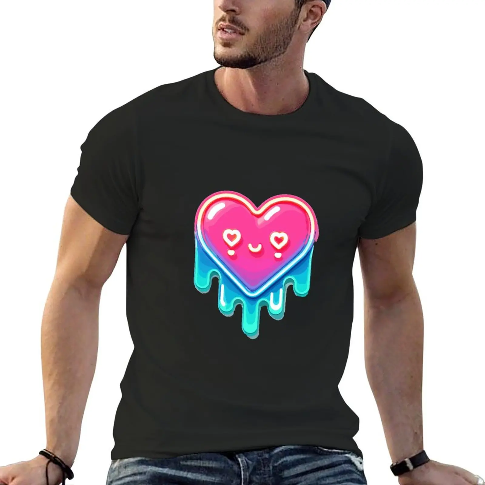 Neon Melting Heart T-Shirt summer top plus sizes customs heavyweights mens tall t shirts
Neon Melting Heart T-Shirt summer top plus sizes customs heavyweights mens tall t shirts