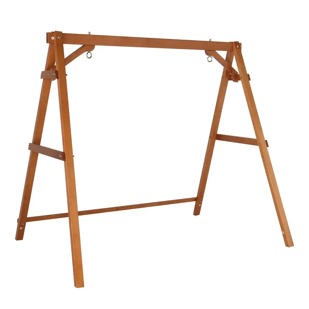 6.2FT Porch Swing Frame, 660 LBS Heavy Duty AFrame Wooden Porch Swing Stand with Bottom Connection Bar for 5FT Porch Swing, Upg
6.2FT Porch Swing Frame, 660 LBS Heavy Duty AFrame Wooden Porch Swing Stand with Bottom Connection Bar for 5FT Porch Swing, Upg