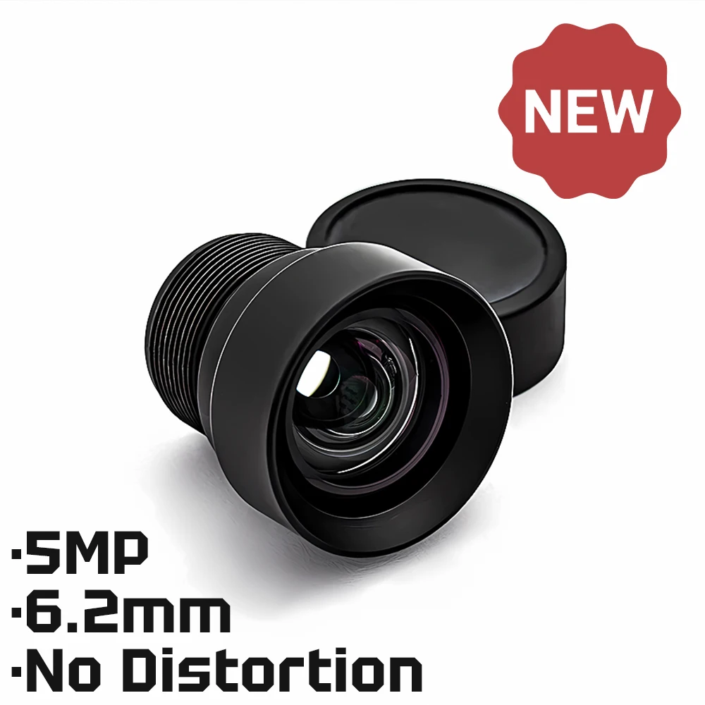 HD 5MP M12 Mount Lens 6.2mm No Distortion Aperture F2.8 Format 1/1.8" With 650nm Filter For Surveillance Security CCTV Cameras 
HD 5MP M12 Mount Lens 6.2mm No Distortion Aperture F2.8 Format 1/1.8" With 650nm Filter For Surveillance Security CCTV Cameras