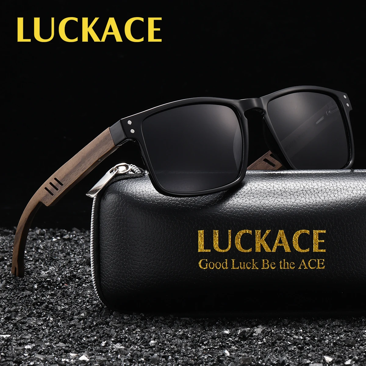LUCKACE Men's Polarized Sunglasses Square Frame Accessories TAC Lenses Reduce Glare, Windproof, Dustproof, And UV Resistant
LUCKACE Men's Polarized Sunglasses Square Frame Accessories TAC Lenses Reduce Glare, Windproof, Dustproof, And UV Resistant