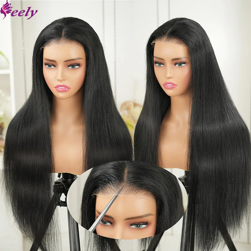 Straight Glueless Wigs Human Hair Pre Plucked Wear and Go 5x5 Lace Wig 200% Density 13x4 Lace Front Wigs for Black Women 32 Inch
Straight Glueless Wigs Human Hair Pre Plucked Wear and Go 5x5 Lace Wig 200% Density 13x4 Lace Front Wigs for Black Women 32 Inch