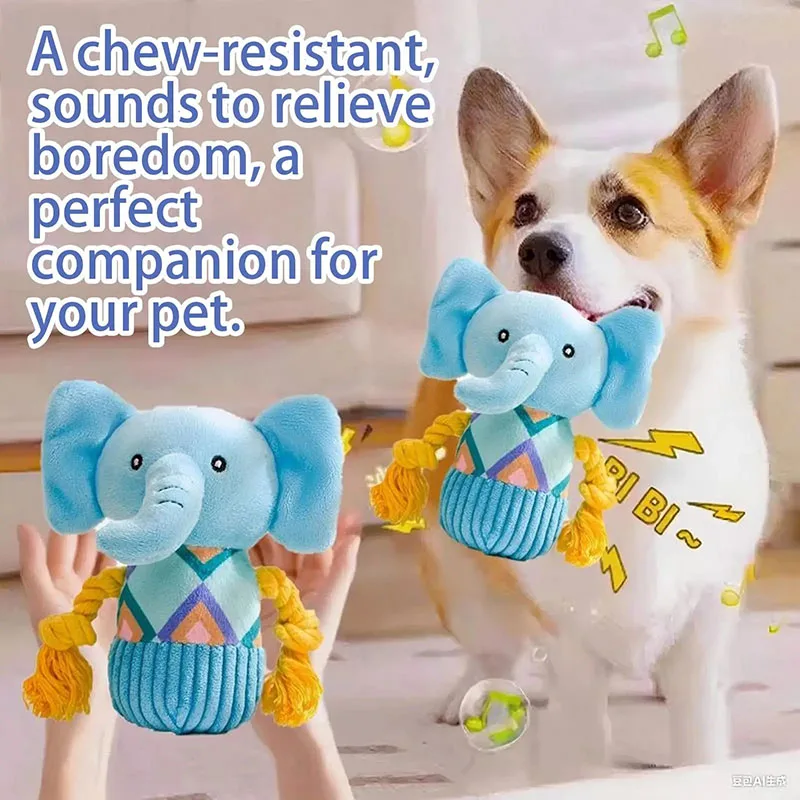 Elephant Plush Dog Elephant Stuffed Toy Pet Supply Puppy Interactive Chew Doll for Play Daily Travel Bedroom Living Room Home
Elephant Plush Dog Elephant Stuffed Toy Pet Supply Puppy Interactive Chew Doll for Play Daily Travel Bedroom Living Room Home