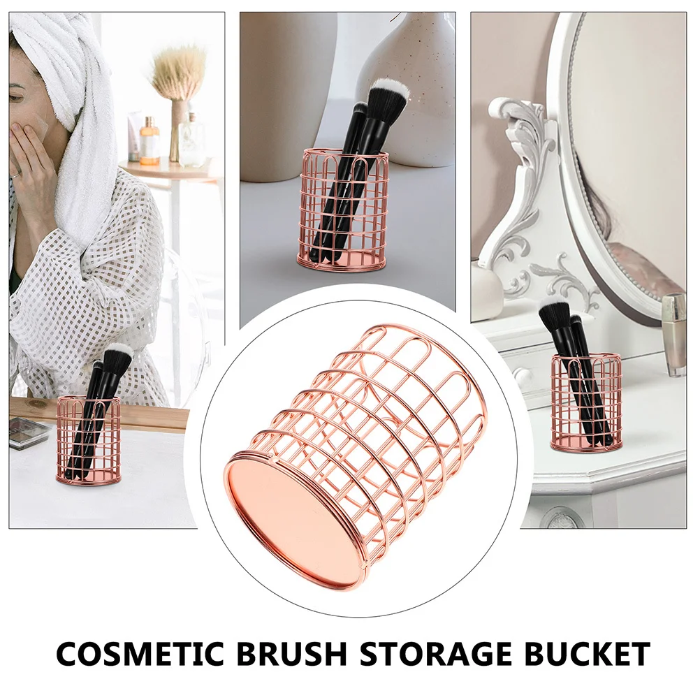 2Pcs Cylindrical Wire Metal Makeup Brush Holder Desk Organizers Pen Cup for Stationery Storage Office Bedroom Study Room
2Pcs Cylindrical Wire Metal Makeup Brush Holder Desk Organizers Pen Cup for Stationery Storage Office Bedroom Study Room