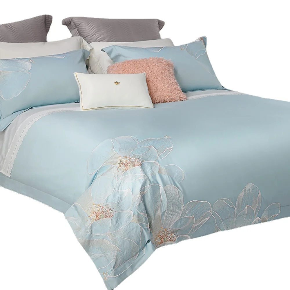 Long-Staple Cotton Four-Piece Set Hotel Quilt Cover Sheets Light Luxury Advanced Bedding
Long-Staple Cotton Four-Piece Set Hotel Quilt Cover Sheets Light Luxury Advanced Bedding