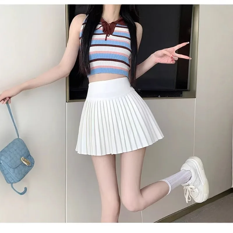 2026 Новая японская корейская элегантная милая мини-юбка-зонтик трапециевидной формы, уличная одежда, женские летние тонкие повседневные плиссированные юбки с высокой талией
2026 Новая японская корейская элегантная милая мини-юбка-зонтик трапециевидной формы, уличная одежда, женские летние тонкие повседневные плиссированные юбки с высокой талией