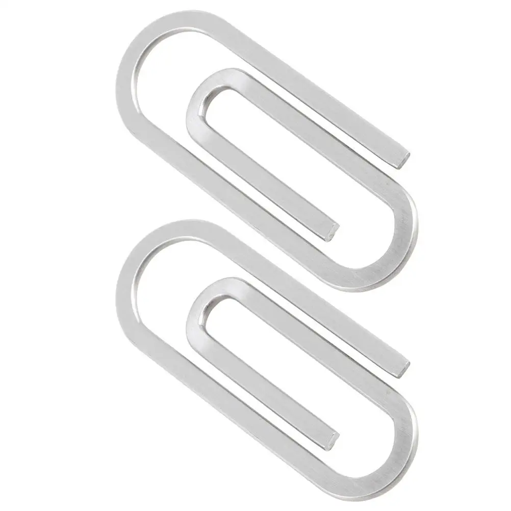 2Pcs Money Clip Paper Clips Stainless Steel Bills Fixing Clamp File Holder Office Use Desk Supplies
2Pcs Money Clip Paper Clips Stainless Steel Bills Fixing Clamp File Holder Office Use Desk Supplies