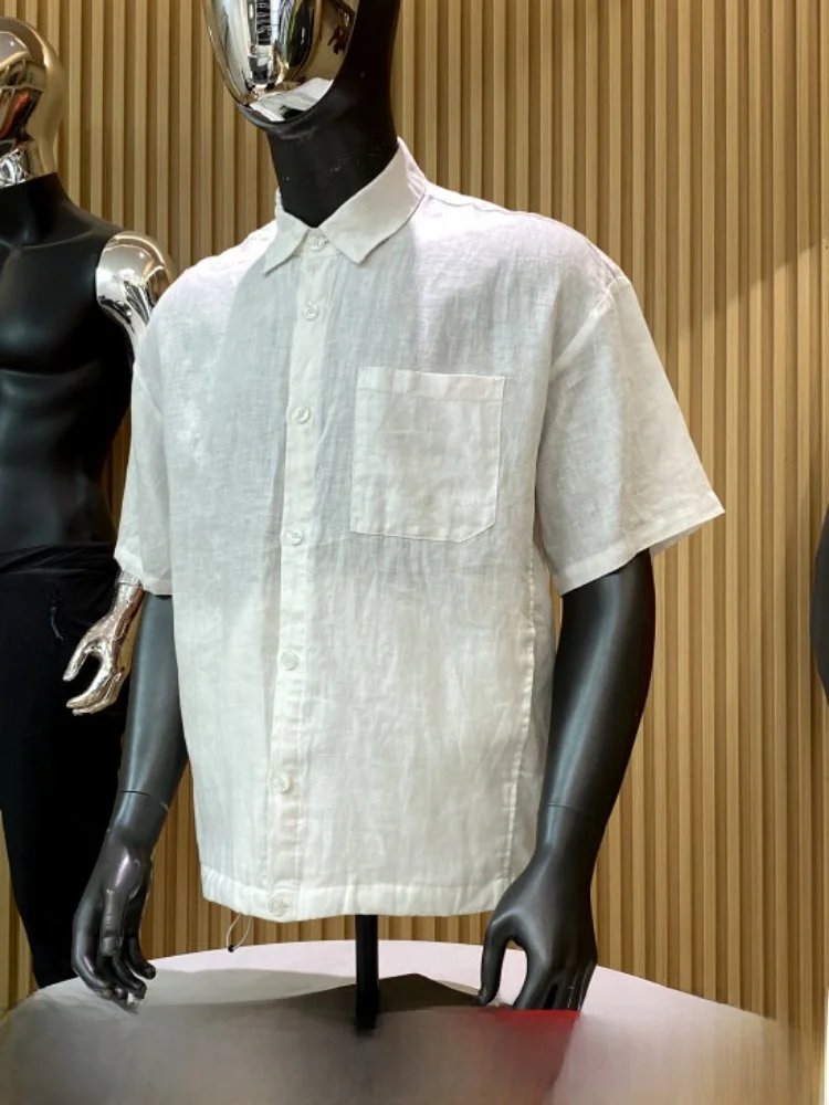 Retro Artistic Flavour! 100% Linen! Comfortable Breathable! Summer Men's Loose Versatile Short Sleeve Shirt Casual Fashion
Retro Artistic Flavour! 100% Linen! Comfortable Breathable! Summer Men's Loose Versatile Short Sleeve Shirt Casual Fashion