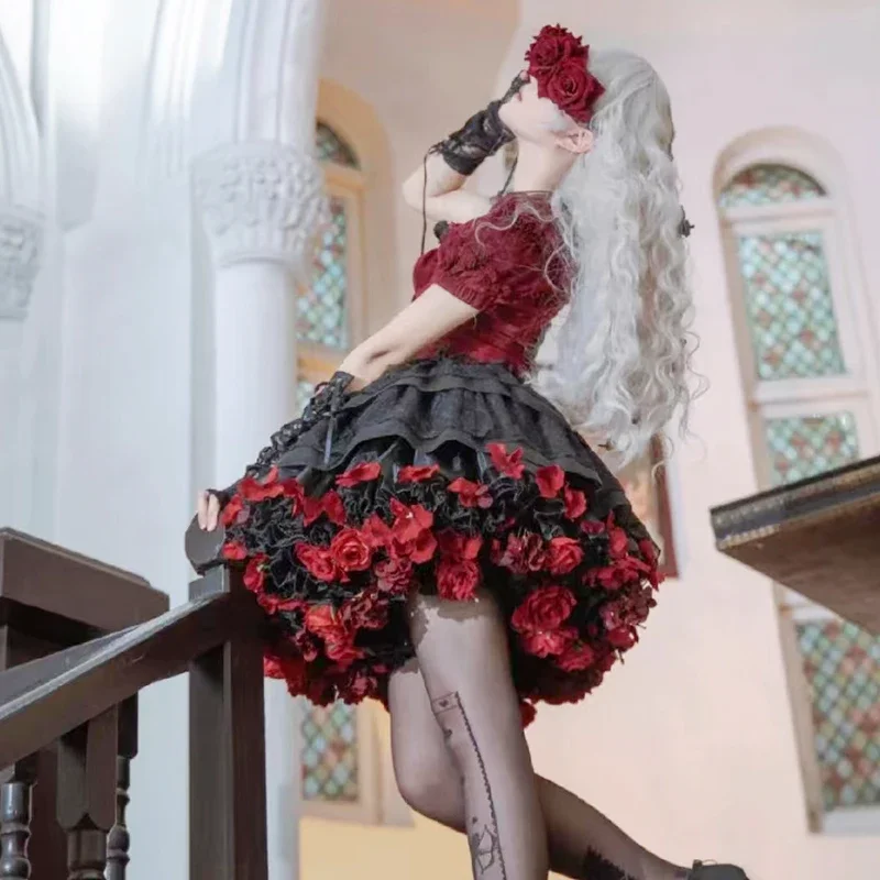 Handmade Colorful Flowers Petticoat Lolita Skirt Support Harvest Kawaii Short Dress Halloween Accessories Cute Girl Korea Japan
Handmade Colorful Flowers Petticoat Lolita Skirt Support Harvest Kawaii Short Dress Halloween Accessories Cute Girl Korea Japan