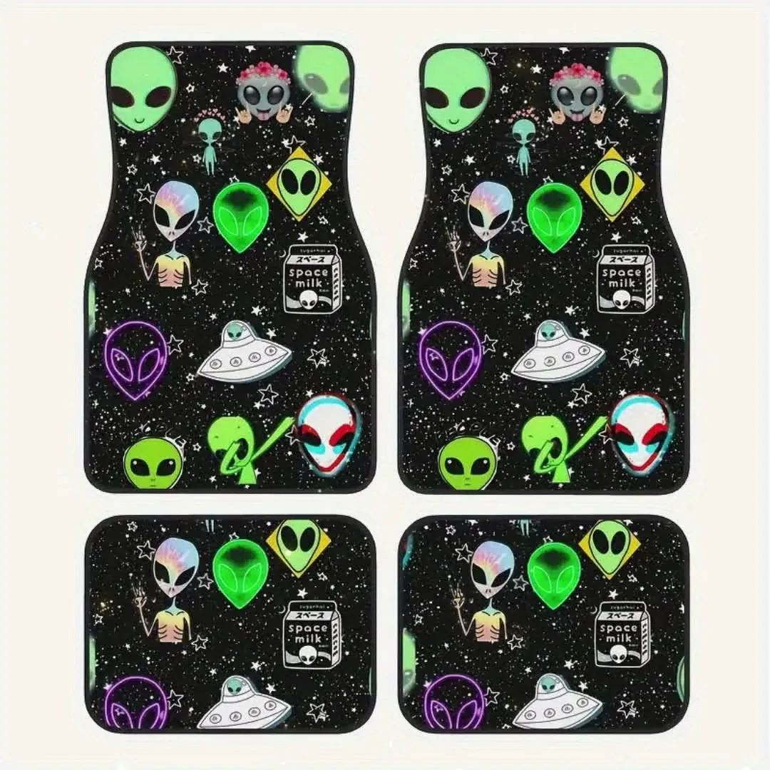 4pcs Alien Pattern Car Floor Mats - washable, suitable for all seasons - Stylish car interior protection, suitable for car gift
4pcs Alien Pattern Car Floor Mats - washable, suitable for all seasons - Stylish car interior protection, suitable for car gift