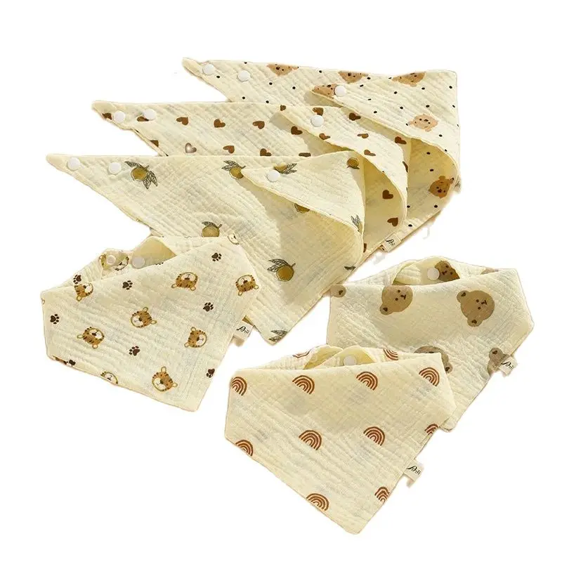 0-2Year Baby Bibs Saliva Scarf 5Pcs Triangle Scarf Cartoon Bear 4-Layer Linen Cotton Newborn Boy Girl Absorbent Cloth Baby Bibs
0-2Year Baby Bibs Saliva Scarf 5Pcs Triangle Scarf Cartoon Bear 4-Layer Linen Cotton Newborn Boy Girl Absorbent Cloth Baby Bibs