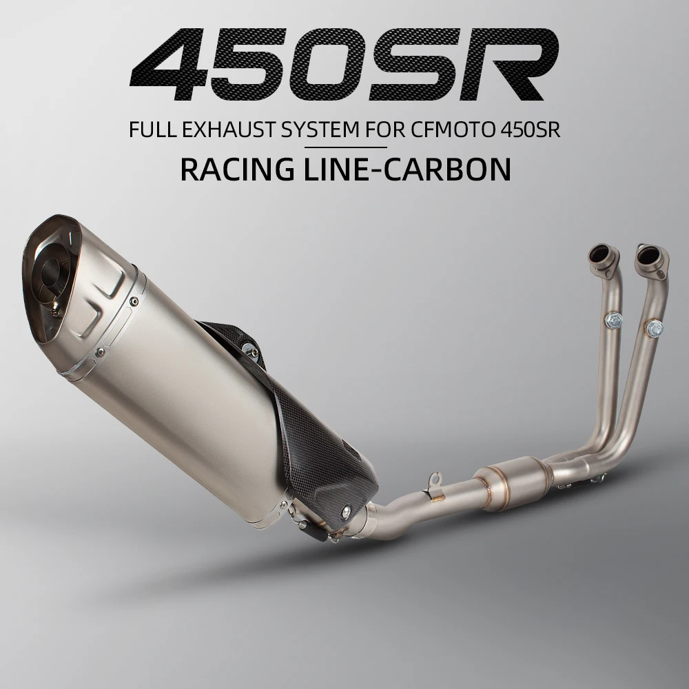 Full exhaust system modified For 450 SR 450SR motorcycle racing escape front link pipe connect R1 muffler with DB Killer
Full exhaust system modified For 450 SR 450SR motorcycle racing escape front link pipe connect R1 muffler with DB Killer