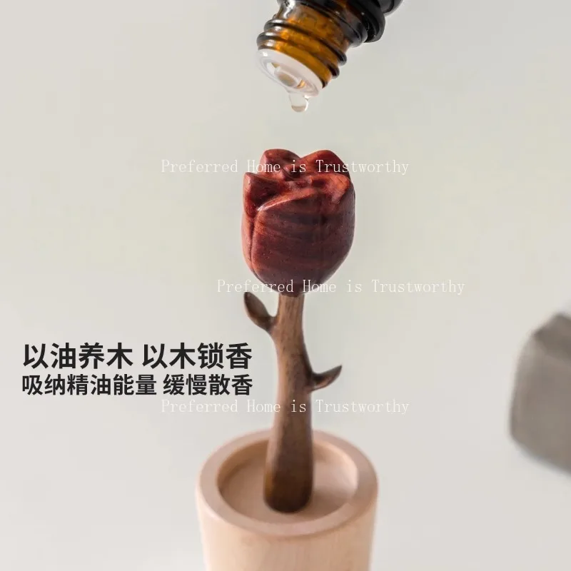 Red Rose Solid Wood Fragrance Diffuser Creative Desktop Decoration
Red Rose Solid Wood Fragrance Diffuser Creative Desktop Decoration