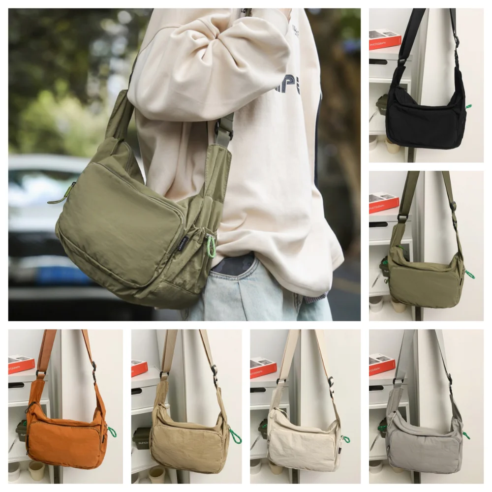 Leisure Fashion Crossbody Bag Casual Fitness Sport Shoulder Bag Large Capacity Solid Color Nylon Bag Couple
Leisure Fashion Crossbody Bag Casual Fitness Sport Shoulder Bag Large Capacity Solid Color Nylon Bag Couple