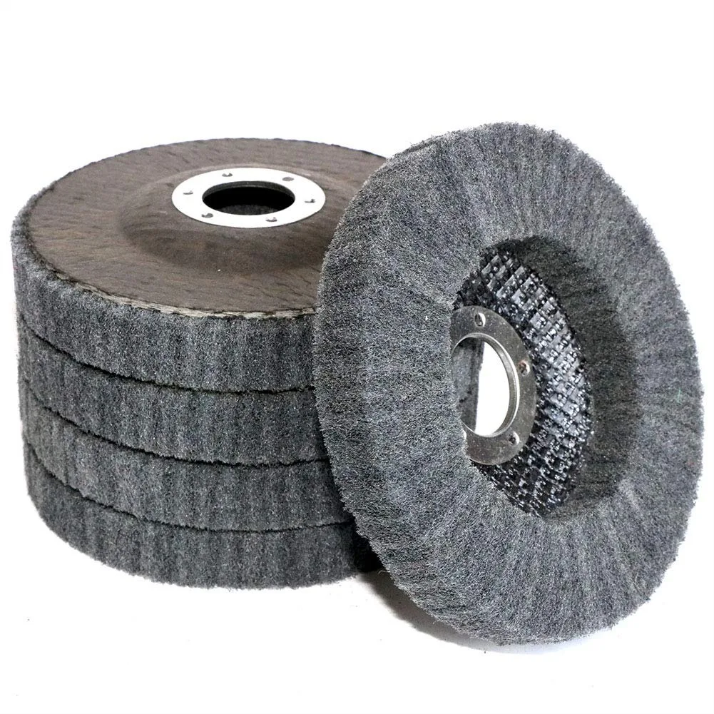 5Pcs 4.5" x 7/8" Nylon Fiber Buffing Wheel Scouring Pad Flap Polishing Disc for Angle Grinder (Grit 800)
5Pcs 4.5" x 7/8" Nylon Fiber Buffing Wheel Scouring Pad Flap Polishing Disc for Angle Grinder (Grit 800)