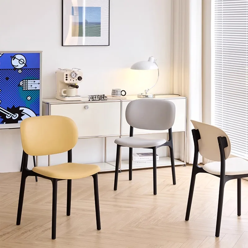 Dining Chair Small Unit Cream Wind Plastic Chair Thickened Backrest Stool Outdoor Stackable Simple Modern Chair
Dining Chair Small Unit Cream Wind Plastic Chair Thickened Backrest Stool Outdoor Stackable Simple Modern Chair