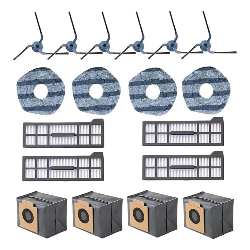 Запасные части A24R для комплекта аксессуаров для пылесоса Eufy X10 Pro Omni, подушечки для швабры, мешки для пыли, фильтры Hepa
Запасные части A24R для комплекта аксессуаров для пылесоса Eufy X10 Pro Omni, подушечки для швабры, мешки для пыли, фильтры Hepa