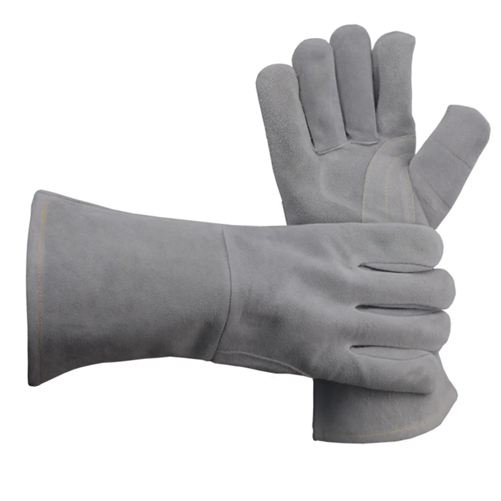 1 Pair Full Grain Cowhide Welding Gloves Heat Resistant Anti-Slip For Heavy Duty Cooking Soldering Barbecue Camping Outdoor Oven
1 Pair Full Grain Cowhide Welding Gloves Heat Resistant Anti-Slip For Heavy Duty Cooking Soldering Barbecue Camping Outdoor Oven