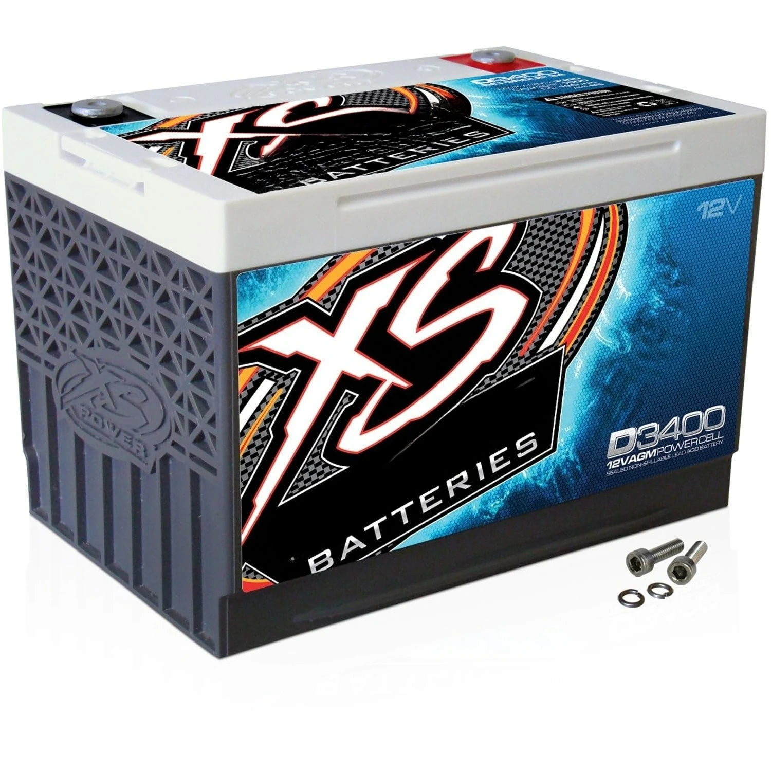 D3400 XS Series 12V 3,300 Amp AGM High Output Battery with M6 Terminal Bolt, Custom
D3400 XS Series 12V 3,300 Amp AGM High Output Battery with M6 Terminal Bolt, Custom