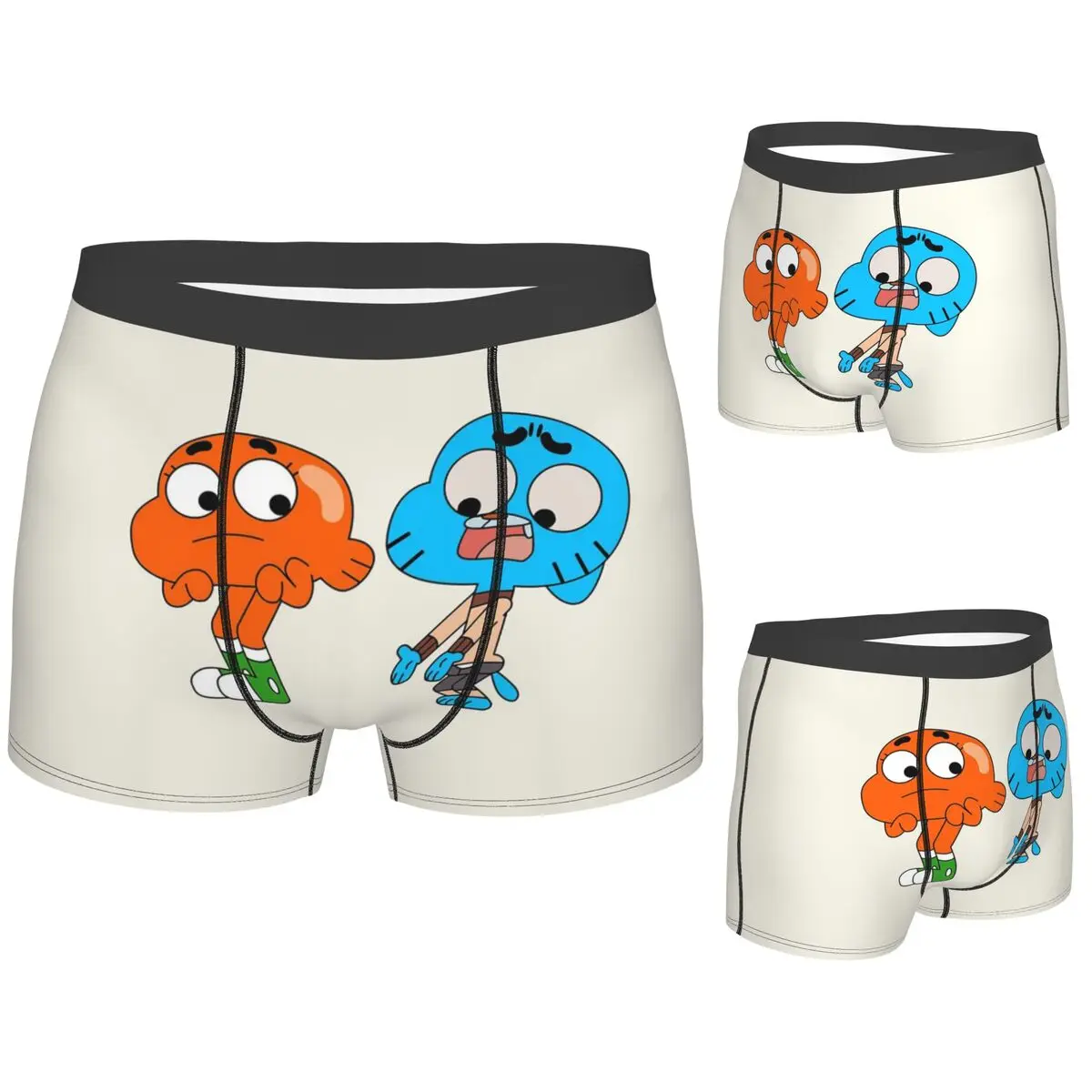 Boxer Underpants Shorts Gumball And Darwin, What The What Panties Male Ventilate Underwear for Homme Man Boyfriend Gifts
Boxer Underpants Shorts Gumball And Darwin, What The What Panties Male Ventilate Underwear for Homme Man Boyfriend Gifts