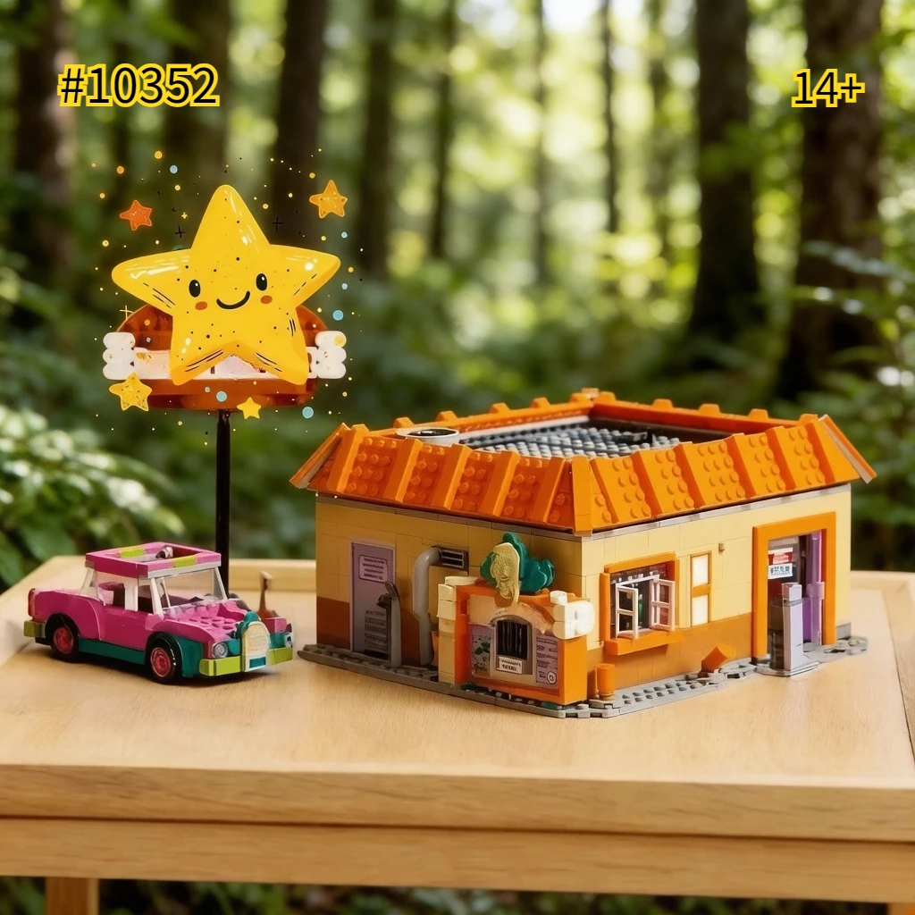 Hamburger Shop Model 10352 Building Blocks Sets Compatible with Legoed Particles Suitable for Birthday Gifts 1635pcs
Hamburger Shop Model 10352 Building Blocks Sets Compatible with Legoed Particles Suitable for Birthday Gifts 1635pcs