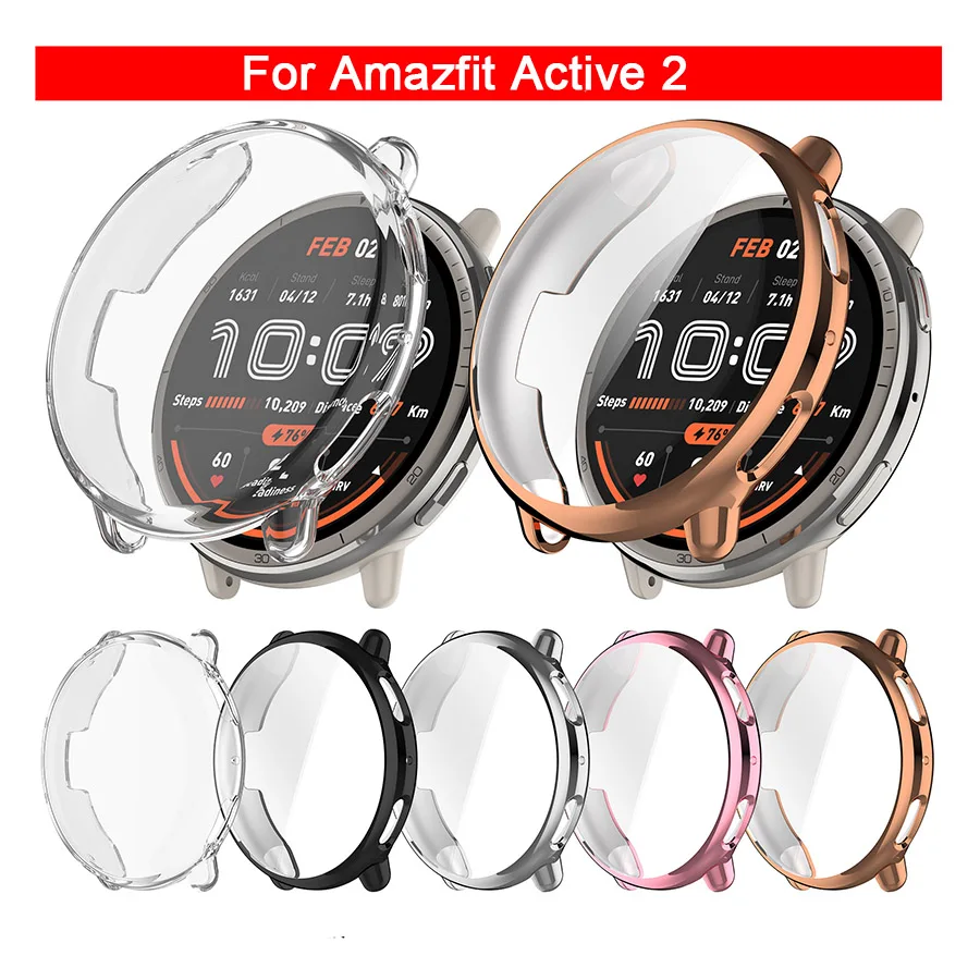 Protector Case Full Frame For Amazfit Active 2 Soft TPU Shell Screen Protective Bumper Cover For Amazfit Active2
Protector Case Full Frame For Amazfit Active 2 Soft TPU Shell Screen Protective Bumper Cover For Amazfit Active2