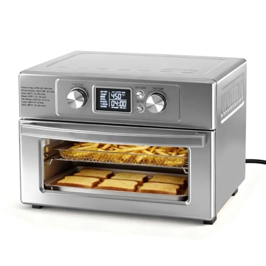 Air Fryer Toaster Oven Combo Extra Large Convection Oven Countertop 4 Functions in 1 with 4 Accessories Stainless Steel Up to 4
Air Fryer Toaster Oven Combo Extra Large Convection Oven Countertop 4 Functions in 1 with 4 Accessories Stainless Steel Up to 4