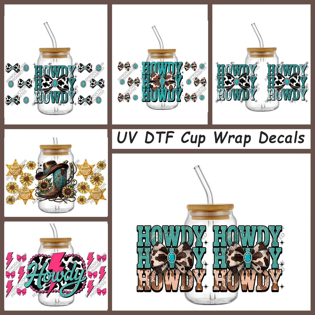 Western Country Style UV DTF Cold Transfer Stickers for Tumbler Coastal Cowgirl Pattern Selfadhesive Cup Stickers Waterproof DIY
Western Country Style UV DTF Cold Transfer Stickers for Tumbler Coastal Cowgirl Pattern Selfadhesive Cup Stickers Waterproof DIY