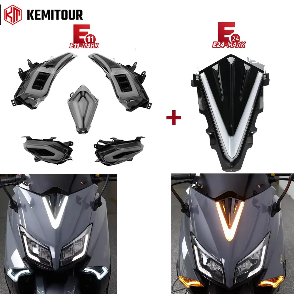 For TMAX 530 2015 2016 LED DRL Motorcycle Daytime Running Light V Shape Turn Signal Indicator Blinker Lamp Driving Light E-MARK
For TMAX 530 2015 2016 LED DRL Motorcycle Daytime Running Light V Shape Turn Signal Indicator Blinker Lamp Driving Light E-MARK