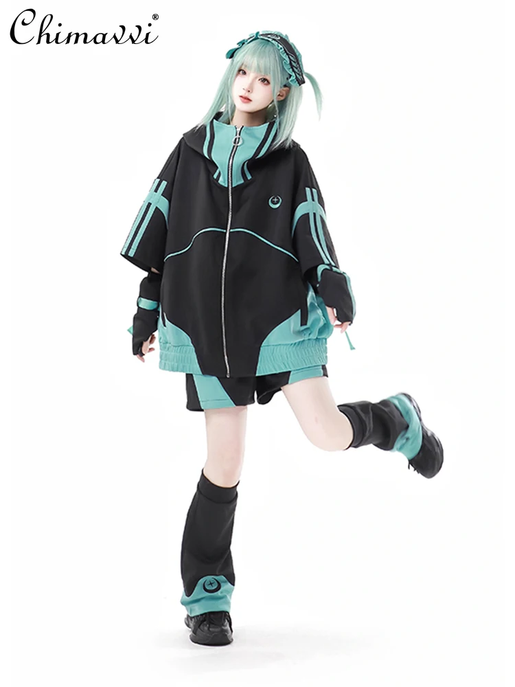 Japanese Subculture Shorts Set Autumn New Mine Series Mass-produced Short-sleeved Jackets Shorts Leg Covers Sleeves Sports Suits
Japanese Subculture Shorts Set Autumn New Mine Series Mass-produced Short-sleeved Jackets Shorts Leg Covers Sleeves Sports Suits