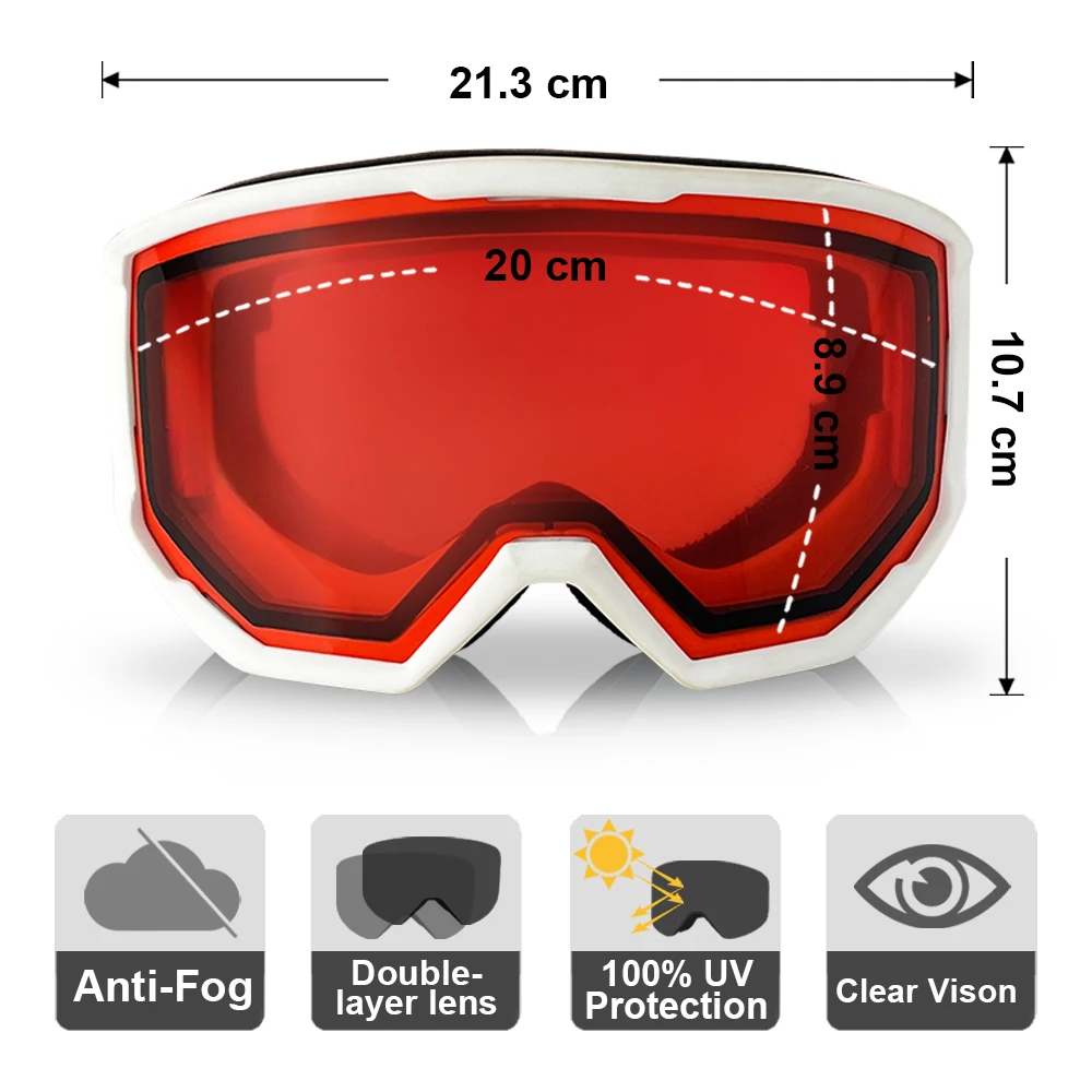 Double Layer Ski Goggles With Colorful Lens Sand-Proof Polarized Ski Goggles Anti-Collision Anti-Glare Lens Goggles For Skiing
Double Layer Ski Goggles With Colorful Lens Sand-Proof Polarized Ski Goggles Anti-Collision Anti-Glare Lens Goggles For Skiing