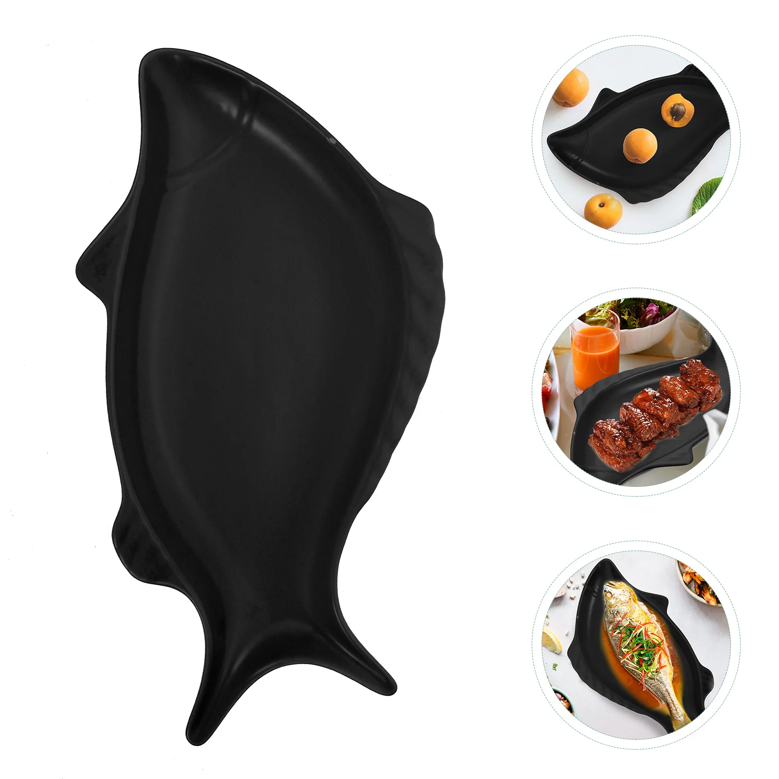 Exquisite Ceramic Serving Plate Fish Design Multi Purpose Food Holder for Fruit Meat Snacks Hotel Dining Hall Use
Exquisite Ceramic Serving Plate Fish Design Multi Purpose Food Holder for Fruit Meat Snacks Hotel Dining Hall Use