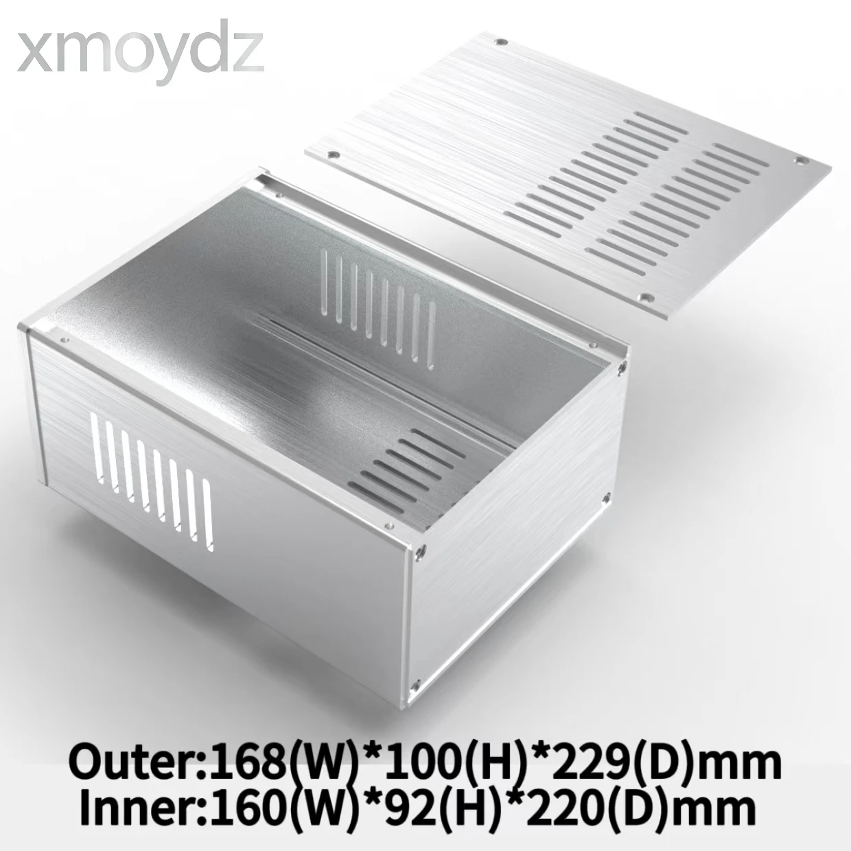 xmoydz 1610 All-around Heat Dissipation Full Aluminum Chassis 168*100*229mm Amplifier Power Supply Silver
xmoydz 1610 All-around Heat Dissipation Full Aluminum Chassis 168*100*229mm Amplifier Power Supply Silver