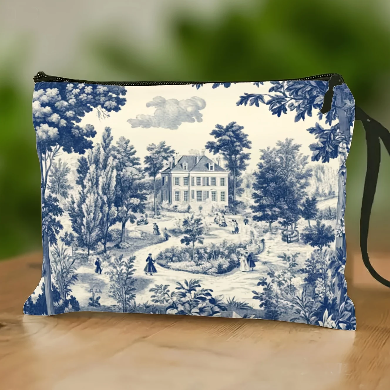 A band 2D Blue And White Print Clutch Bag Featuring a Pastoral Landscape Design Suitable for Cosmetics Coins And Small S
A band 2D Blue And White Print Clutch Bag Featuring a Pastoral Landscape Design Suitable for Cosmetics Coins And Small S