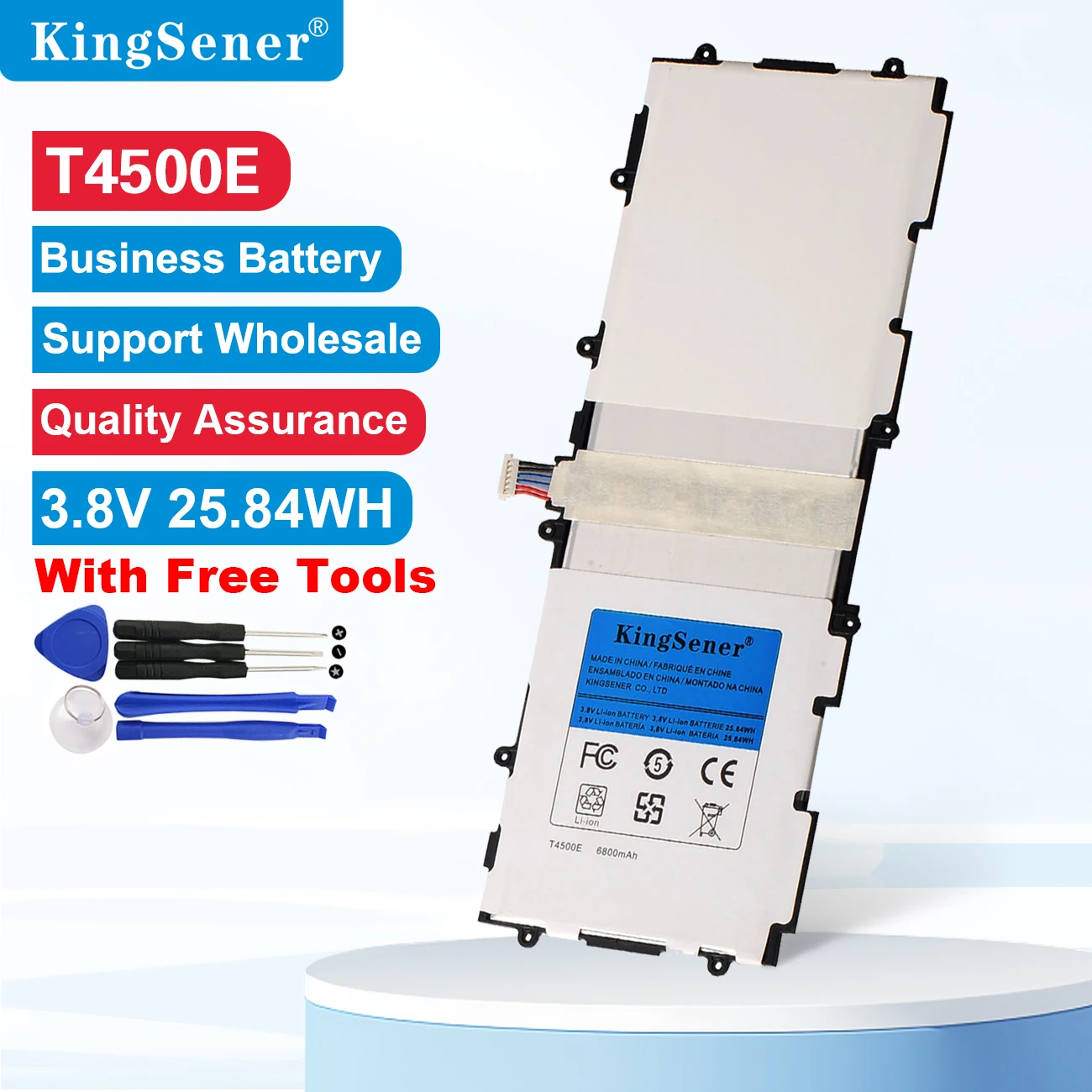 Сменный аккумулятор KingSener T4500E T4500C для Samsung Galaxy Tab 3 10,1, P5200, P5210, P5220, P5213
Сменный аккумулятор KingSener T4500E T4500C для Samsung Galaxy Tab 3 10,1, P5200, P5210, P5220, P5213
