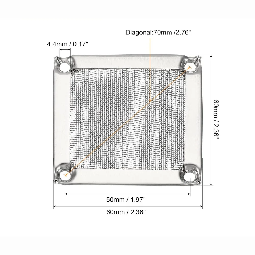 Protective Cover Anti Rust Computer Fan Filter Grills Aluminum Silver Black Dust Filter Cover Dust Cover Cooling System
Protective Cover Anti Rust Computer Fan Filter Grills Aluminum Silver Black Dust Filter Cover Dust Cover Cooling System