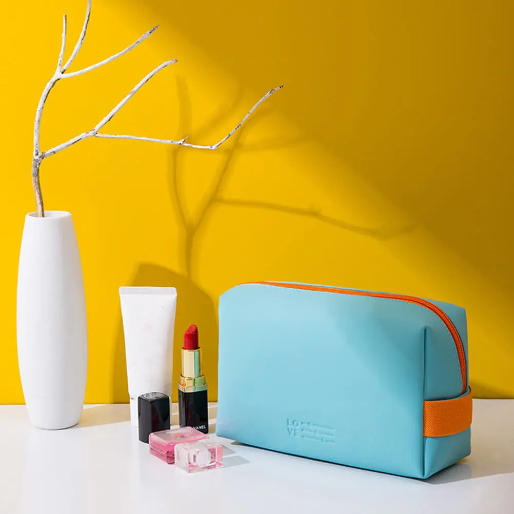 Makeup Bag Pouch Portable Storage Small Handbag Blue Woman PU Polyester Travel Fashion Creative Exquisite
Makeup Bag Pouch Portable Storage Small Handbag Blue Woman PU Polyester Travel Fashion Creative Exquisite