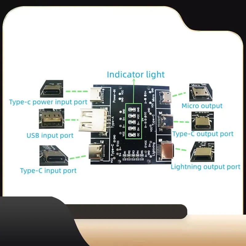 UD11A03 Плата обнаружения кабеля передачи данных Тестер USB-кабеля для IOS Android Type-C Инструмент для проверки включения-выключения короткого замыкания-T44C
UD11A03 Плата обнаружения кабеля передачи данных Тестер USB-кабеля для IOS Android Type-C Инструмент для проверки включения-выключения короткого замыкания-T44C