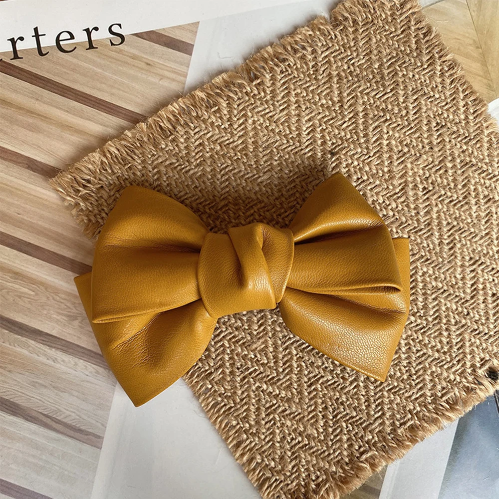 Accessories Hair Ornament PU Leather Duckbill Clips Girls Women Hair Clips Bow Hairpin Headwear Spring Clips
Accessories Hair Ornament PU Leather Duckbill Clips Girls Women Hair Clips Bow Hairpin Headwear Spring Clips