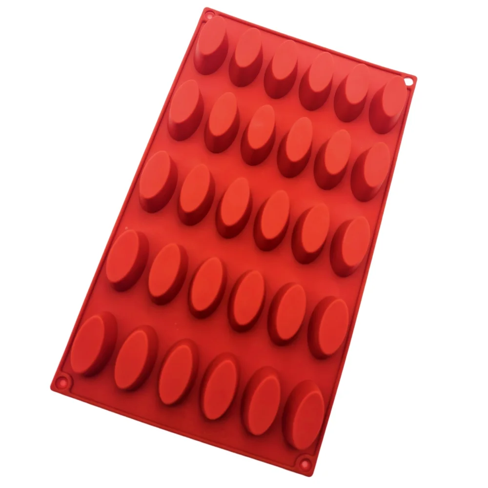 Olive Oval Silicone Chocolate Mold 30 Hole Food Grade Baking Tray for Candy Ice Soap Mini Dim sum Mousse Cake Mold Baking Tools
Olive Oval Silicone Chocolate Mold 30 Hole Food Grade Baking Tray for Candy Ice Soap Mini Dim sum Mousse Cake Mold Baking Tools