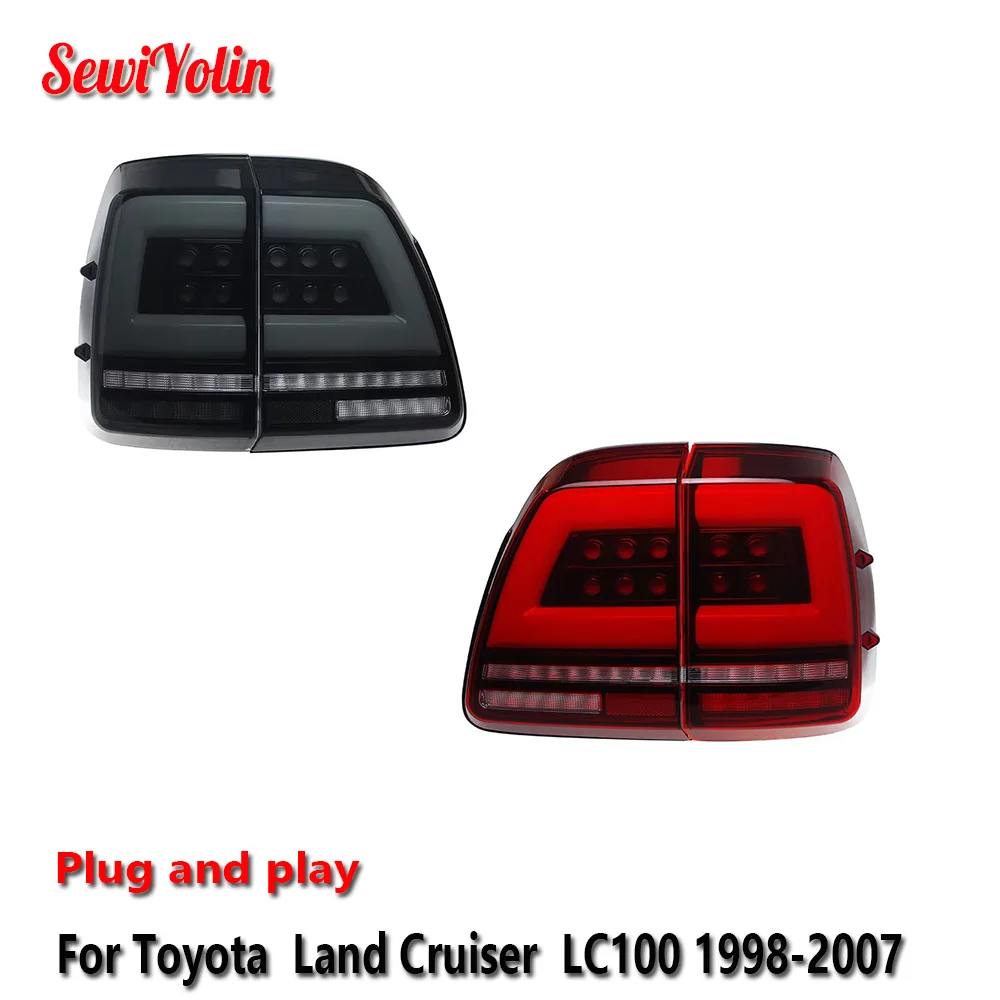Автомобильные светодиодные задние фонари, аксессуары для Toyota Land Cruiser LC100 1998-2007, автоматический задний противотуманный фонарь DRL, стоп-сигнал поворота Plug and Play
Автомобильные светодиодные задние фонари, аксессуары для Toyota Land Cruiser LC100 1998-2007, автоматический задний противотуманный фонарь DRL, стоп-сигнал поворота Plug and Play
