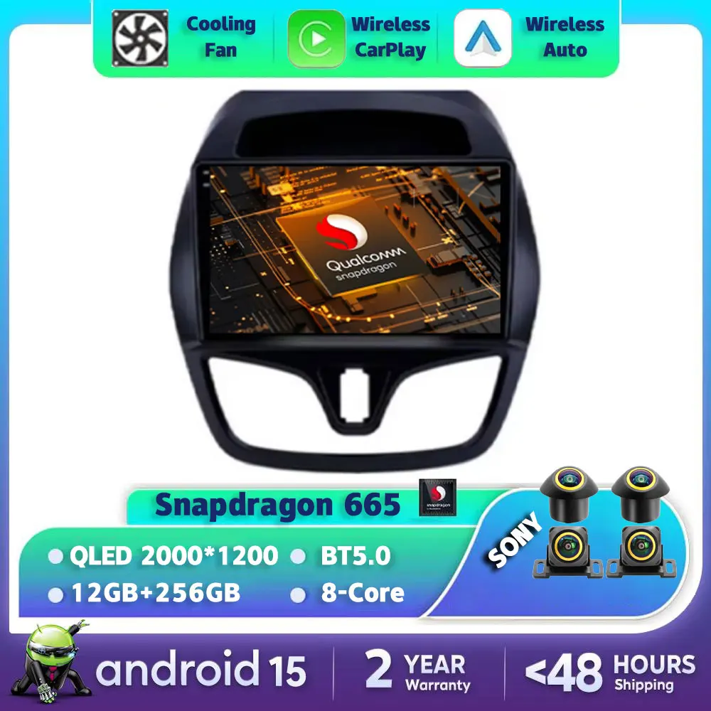Android 15 Car Radio For Chevrolet Spark Beat 2015 - 2017 GPS NAVI Multimedia Stereo Video Player BT 4G LTE 5G WIFI QLED 2DIN
Android 15 Car Radio For Chevrolet Spark Beat 2015 - 2017 GPS NAVI Multimedia Stereo Video Player BT 4G LTE 5G WIFI QLED 2DIN