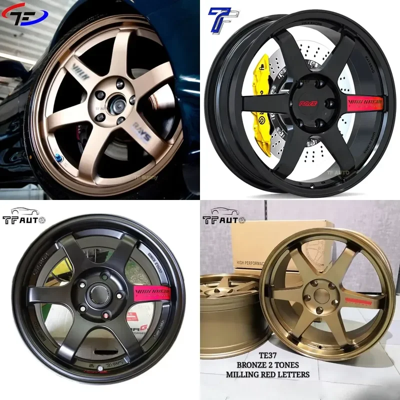 i TE37 Gloss Black Monoblock Forged Racing Car Wheels 5X114.3 Engraved GTR Compatible New Condition 35mm & 30mm ET
i TE37 Gloss Black Monoblock Forged Racing Car Wheels 5X114.3 Engraved GTR Compatible New Condition 35mm & 30mm ET