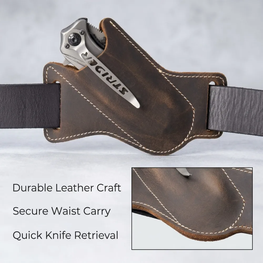 Leather Scratchproof Folding Knife Case, with Belt Clip, Pocket Knife Holder, Camping Tools (1 Piece)
Leather Scratchproof Folding Knife Case, with Belt Clip, Pocket Knife Holder, Camping Tools (1 Piece)