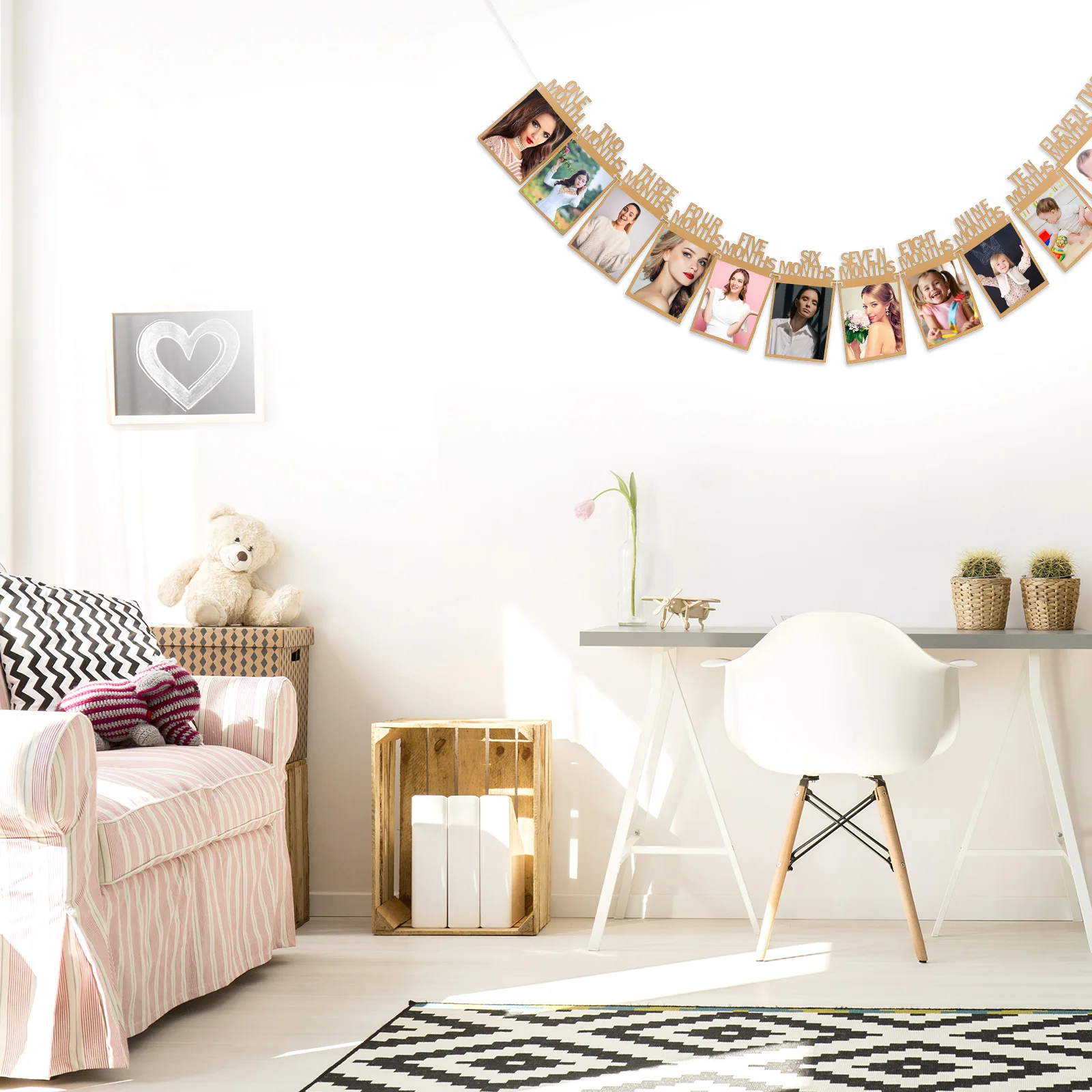 1 set Photo Frame Baby 1st Birthday Banner Photo Frame Garland For Baby Hanging Decor Picture Flags Background Wall Props
1 set Photo Frame Baby 1st Birthday Banner Photo Frame Garland For Baby Hanging Decor Picture Flags Background Wall Props