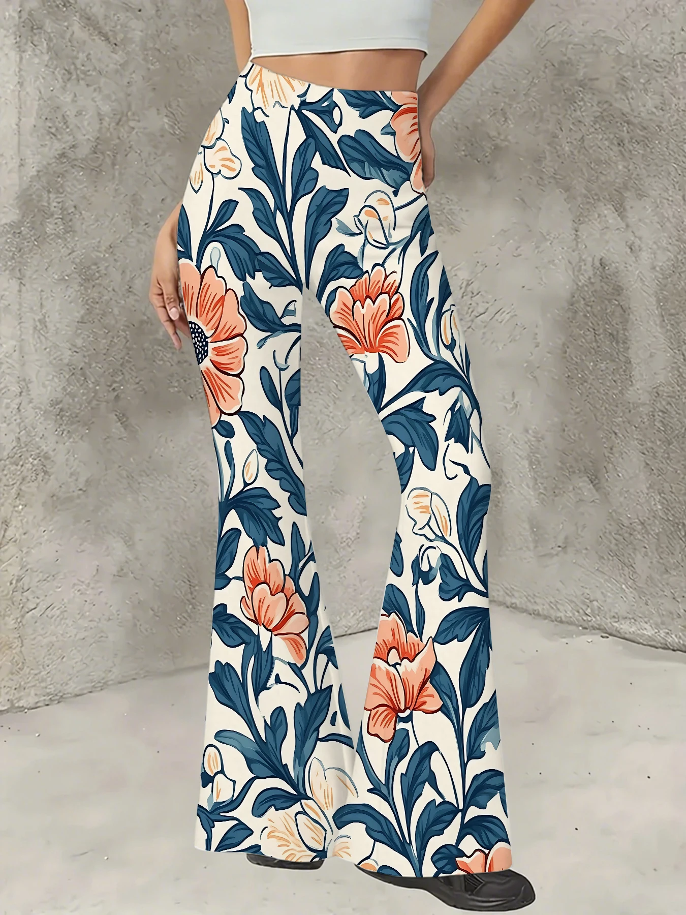 Korean Style Printed Flare Pants Women High Waist Slim Fit Bell Bottom Leggings
Korean Style Printed Flare Pants Women High Waist Slim Fit Bell Bottom Leggings