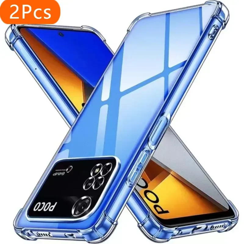 2Pcs 1.5MM Thick Air-Bag Silicone Clear Case For Xiaomi Poco M4 M5 M6 X3 X4 NFC X5 F3 F4 GT F5 Pro 5G C50 C51 C55 Back Cover Fun
2Pcs 1.5MM Thick Air-Bag Silicone Clear Case For Xiaomi Poco M4 M5 M6 X3 X4 NFC X5 F3 F4 GT F5 Pro 5G C50 C51 C55 Back Cover Fun