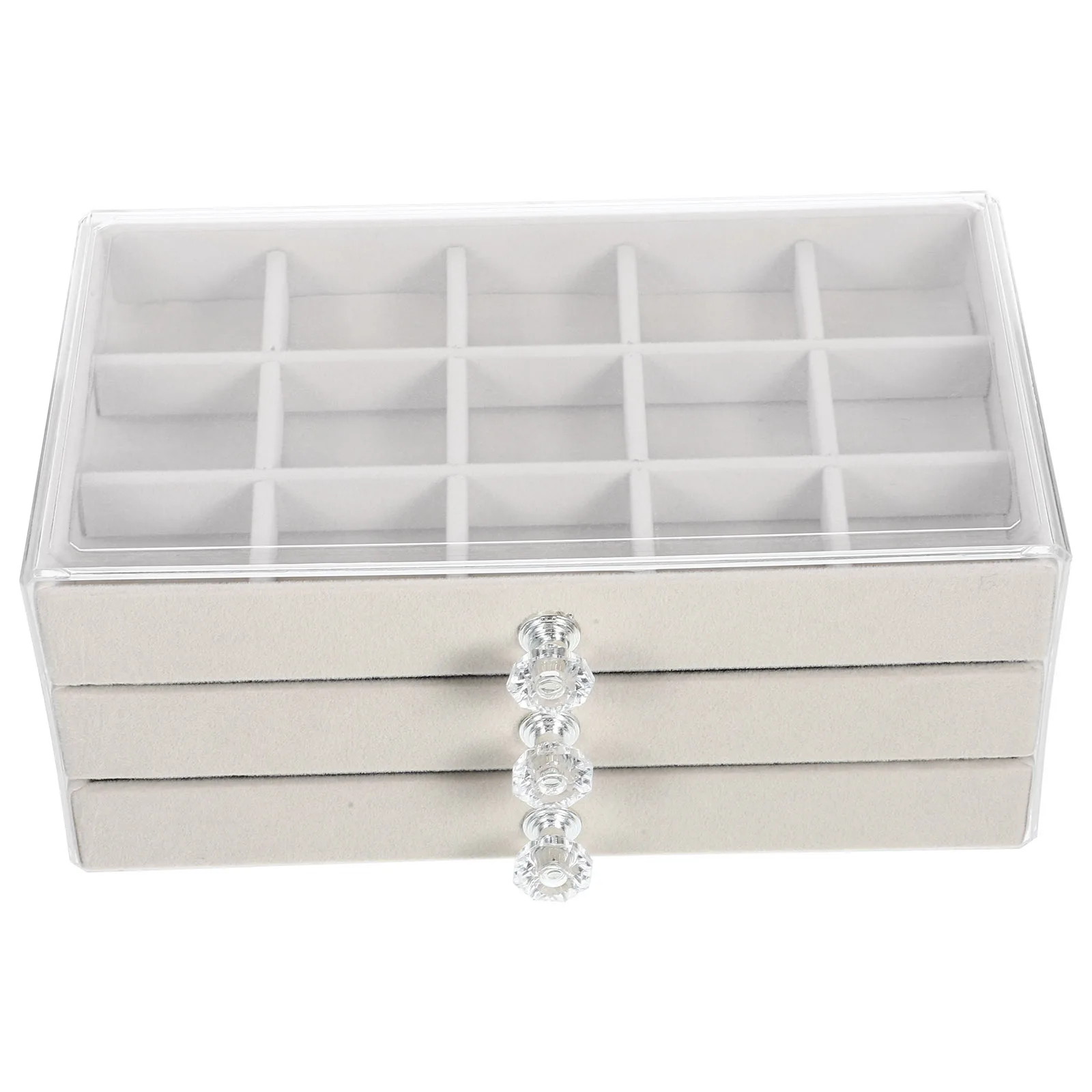 45 Grid Jewelry Organizer Box Compact Travel Storage Solution for Earrings Necklaces Rings Watches Desktop Management Tool
45 Grid Jewelry Organizer Box Compact Travel Storage Solution for Earrings Necklaces Rings Watches Desktop Management Tool